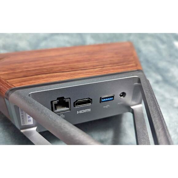 Acute Angle Mini PC 8GB RAM 128 GB SSD Win10 Intel N3450 Computer wood case - Picture 9 of 13